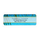 Search for wedding tropical return address labels Turquoise