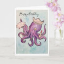 Recherche de poulpe anniversaire cartes Violet
