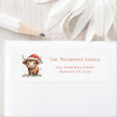 Search for hat return address labels Festive