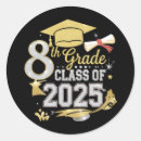 Search for 8th grade graduation stickers 2025