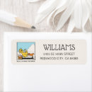 Search for kids show return address labels Big bird