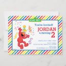 Search for sesame street 2nd birthday invitations Rainbow