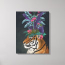 Search for jungle animal canvas prints Tiger