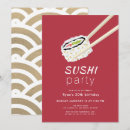 Search for sushi party invitations Modern