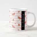 Recherche de pastèque rouge tasses Motif de pastèque