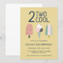 Search for two cool birthday invitations Ice cream party