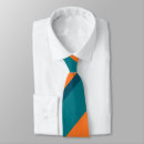 Search for orange and teal ties Striped