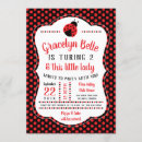 Search for ladybug birthday invitations Girl birthday party