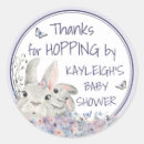 Search for cute bunny baby shower stickers Floral