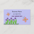 Search for butterfly design business cards Purple