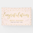 Search for pink graduation banners Gold
