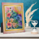 Recherche de fleurs colorées plaques Aquarelle