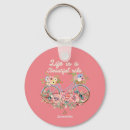 Search for life is beautiful keychains Girly