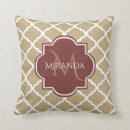 Search for burgundy and tan pillows Trendy