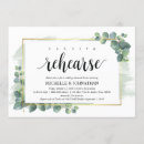 Search for eucalyptus rehearsal dinner invitations The night before