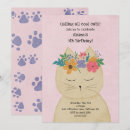 Recherche de empreinte de patte de chat invitations Pour enfants