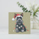 Search for scottish terrier holiday cards Santa