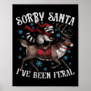 Search for christmas racoon art Santa