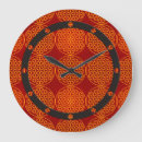 Recherche de mandala orange horloges Motif