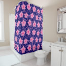 Search for pink and navy shower curtains Floral