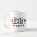 Search for autism awareness day mugs Support