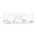 Search for brown return address labels Floral