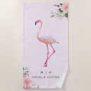 Search for hawaiian beach towels Pink flamingo