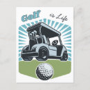 Recherche de balles de golf cartes postales Rétro
