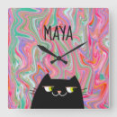 Recherche de chats noirs horloges Pour enfants