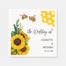 Search for sunflower wedding napkins Fall