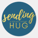 Search for no hugs stickers Social distancing