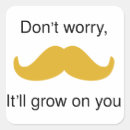 Recherche de humour moustache autocollants Amusant