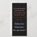 Search for selection Selective mutism