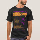 Search for funny scorpio tshirts Born