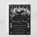 Search for black and silver christmas invitations Baubles