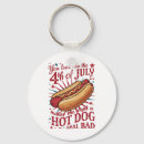 Search for hot dog keychains July