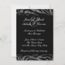 Recherche de zèbre mariage invitations Noir et blanc