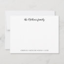 Search for family note cards Black
