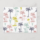 Search for palm trees pattern postcards Hawaii