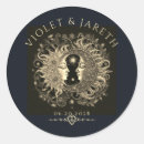 Search for moon wedding stickers Mystical
