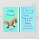 Recherche de rocking horse baby shower invitations Bleu