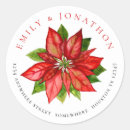 Search for poinsettia wedding stickers Modern