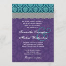 Search for teal and grey wedding invitations Aqua