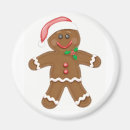 Search for gingerbread man magnets Santa