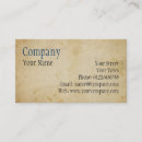 Search for parchment business cards Aged