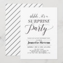 Search for black and white retirement invitations Modern