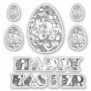 Search for happy easter greeting stickers Typography