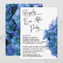 Search for blue flower wedding invitations Hydrangea