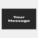Search for plain black rectangle stickers Simple
