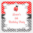 Search for red ladybug stickers Kids birthday
